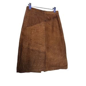 VTG 100% leather Skirt